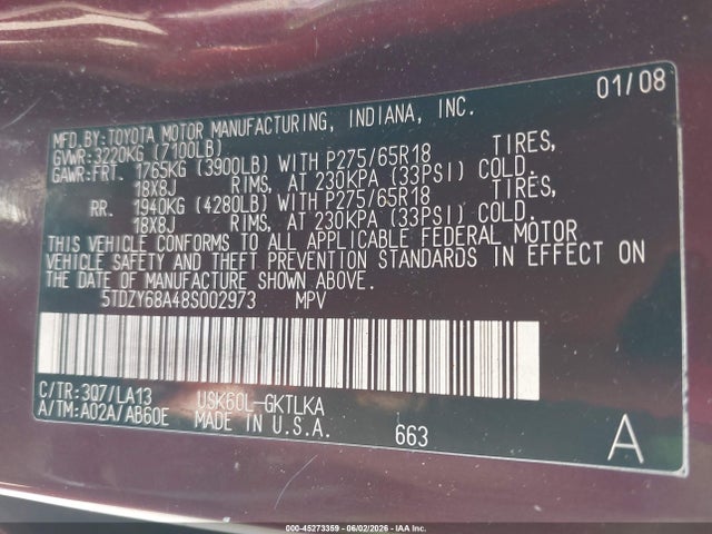 Toyota Sequoia Limited 5.7l V8