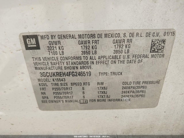 Chevrolet Silverado 1500 1lt