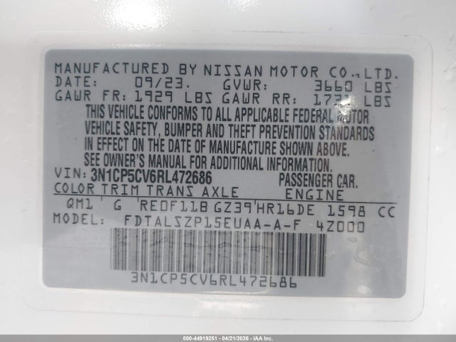 Nissan Kicks Sv Xtronic Cvt
