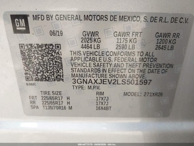 Chevrolet Equinox Fwd 2fl