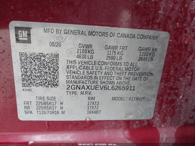 Chevrolet Equinox Awd Lt 1.5l Turbo