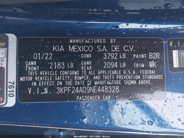 Kia Forte Lxs