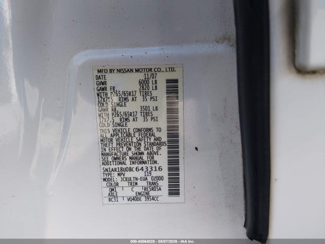 Nissan Pathfinder Se