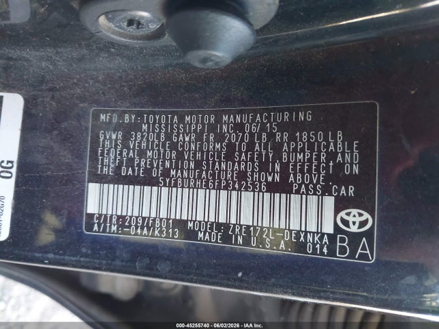 Toyota Corolla Le