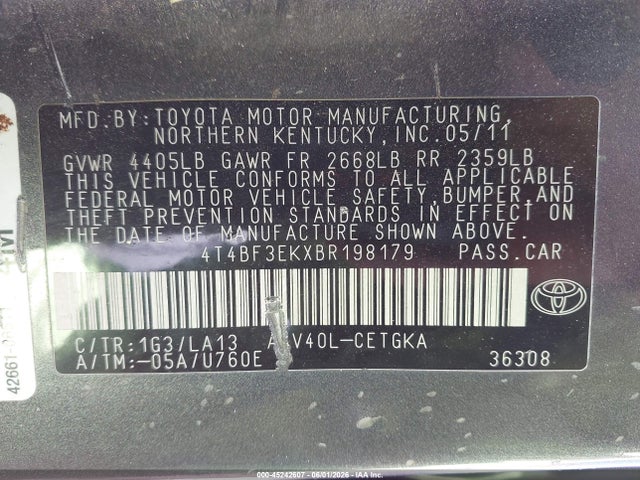 Toyota Camry Xle