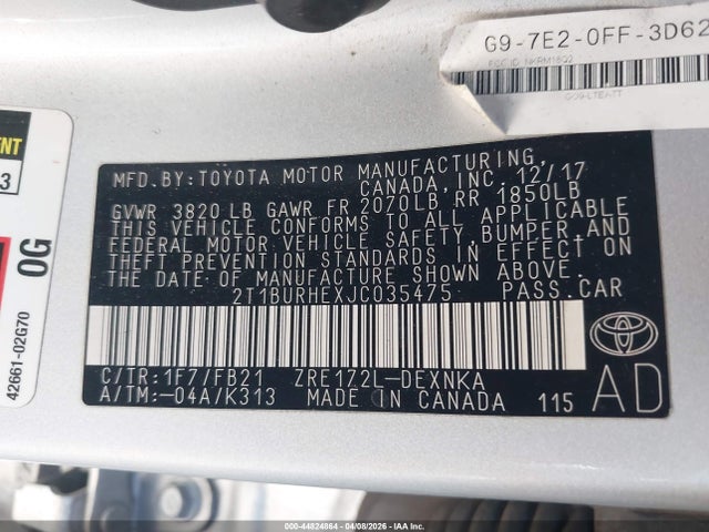 Toyota Corolla Le