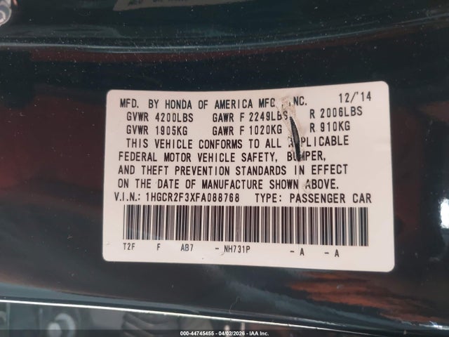 Honda Accord Lx