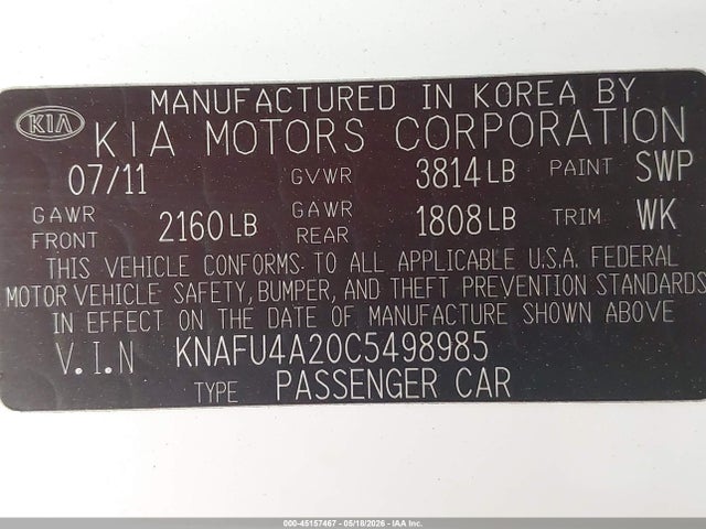 Kia Forte Ex