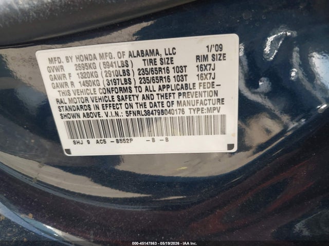 Honda Odyssey Ex