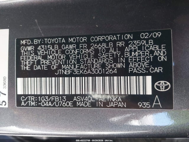 Toyota Camry Le