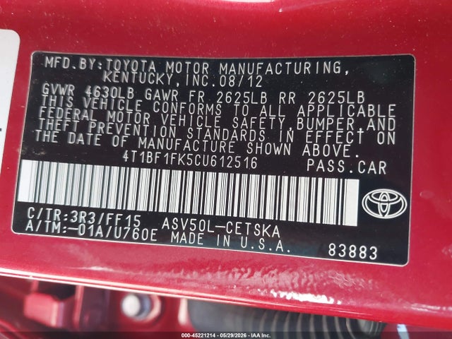 Toyota Camry Se