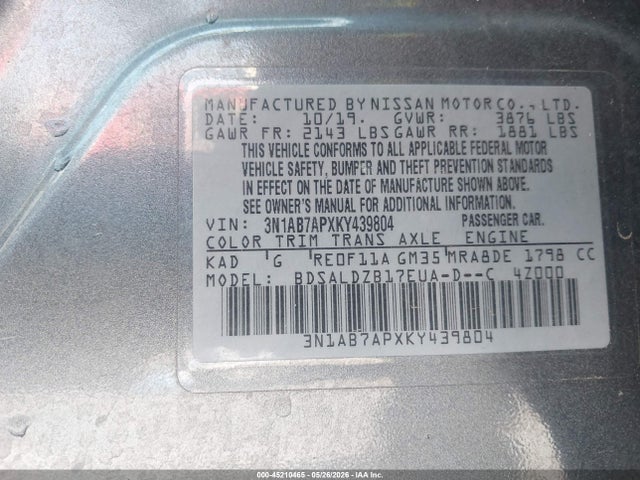 Nissan Sentra Sv