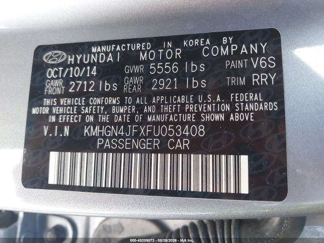Hyundai Genesis 5.0