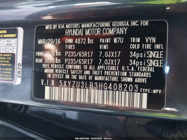 Hyundai SANTA FE 2.4l