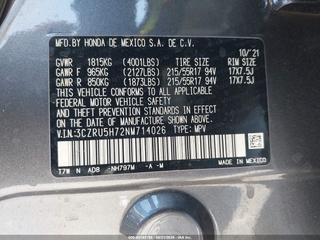 Honda HR-V 2wd Ex-l