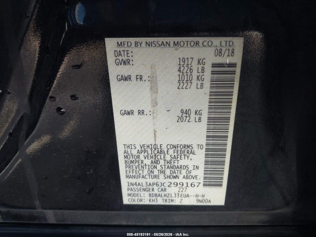 Nissan Altima 2.5 Sr