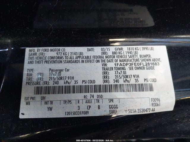 Ford Focus Se