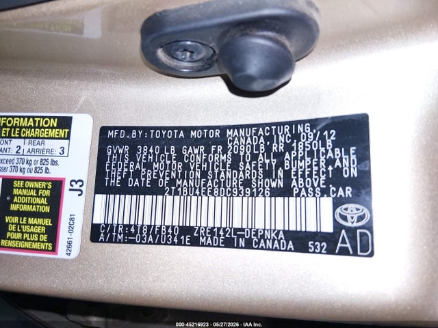 Toyota Corolla Le