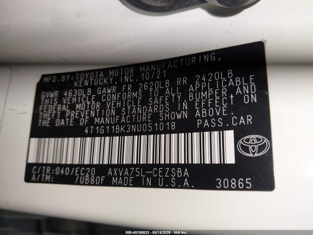 Toyota Camry Se Nightshade Special Awd