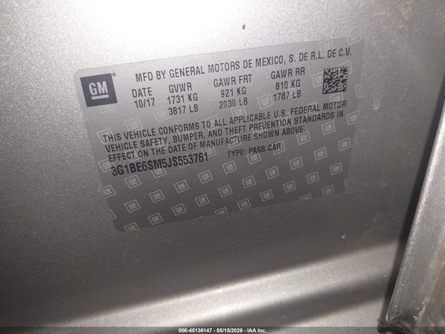 Chevrolet Cruze Lt Auto