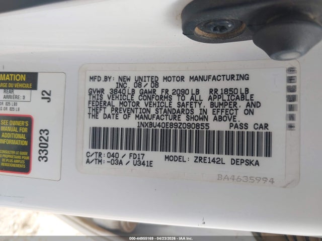 Toyota Corolla S