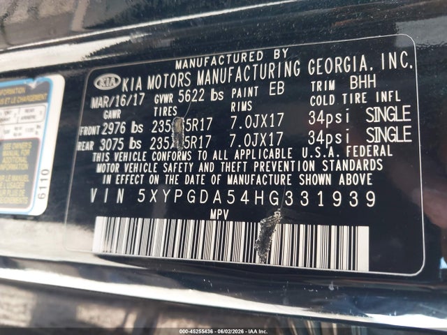 Kia Sorento 3.3l Lx