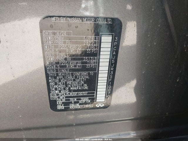 INFINITI Qx Luxe Awd