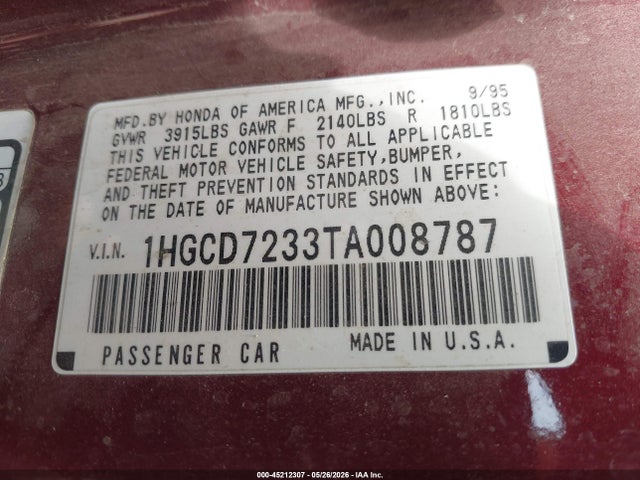 Honda Accord Lx