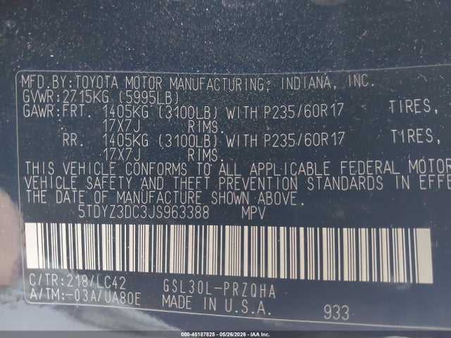 Toyota Sienna Xle 8 Passenger