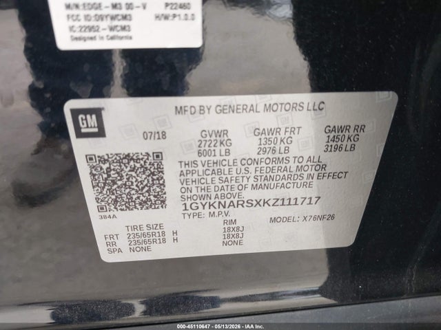 Cadillac XT5 Standard