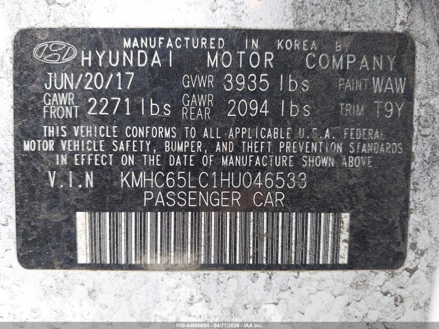 Hyundai Ioniq Blue