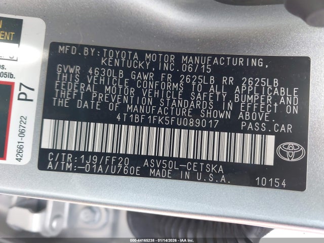 Toyota Camry Se