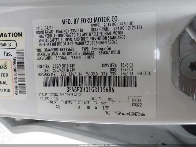 Ford Fusion Se
