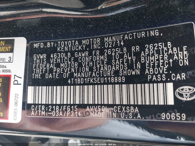 Toyota Camry Se Limited Edition