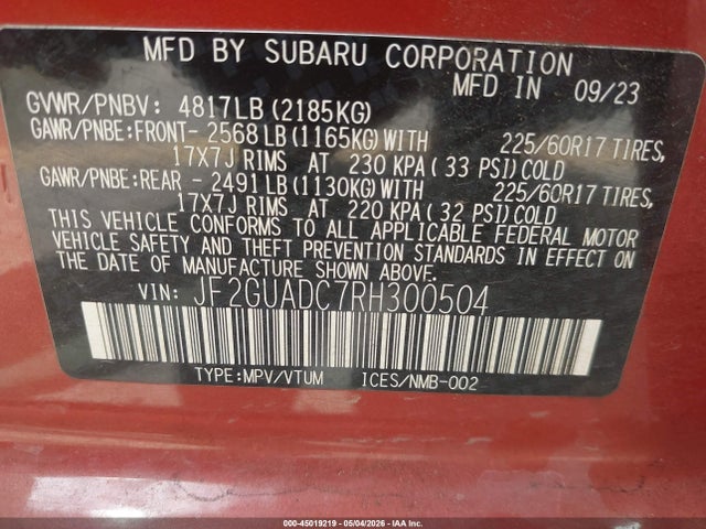 Subaru Crosstrek Premium