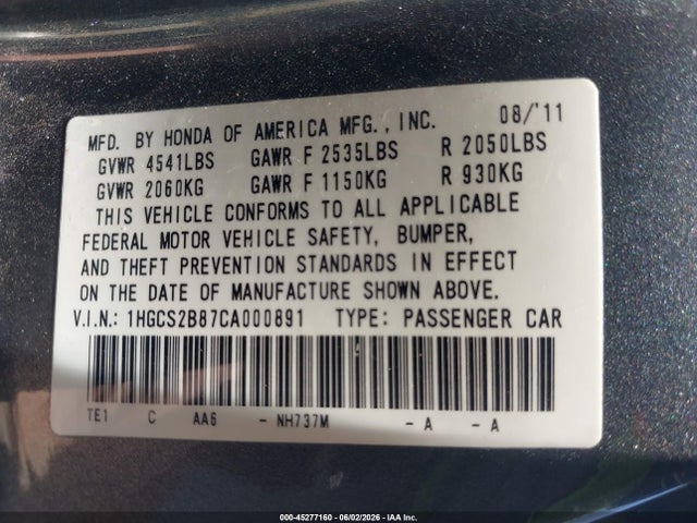 Honda Accord 3.5 Ex-l