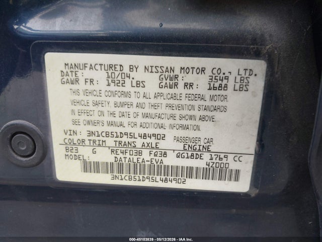 Nissan Sentra 1.8s