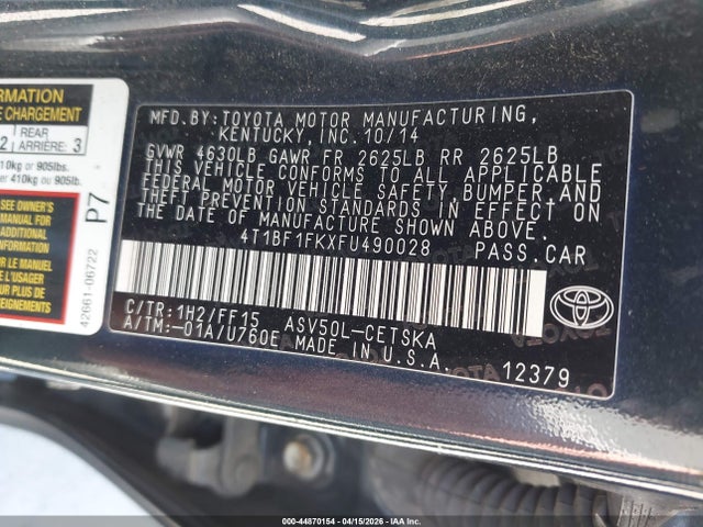 Toyota Camry Se
