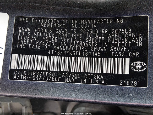 Toyota Camry Se