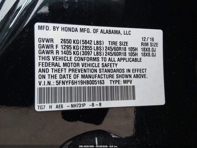 Honda Pilot Lx