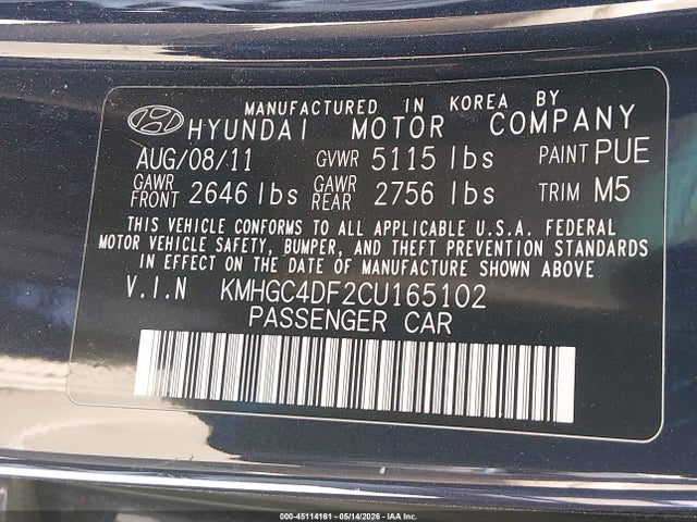 Hyundai Genesis 4.6
