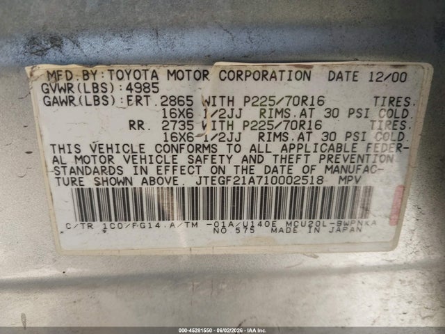 Toyota Highlander V6