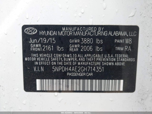 Hyundai ELANTRA Se