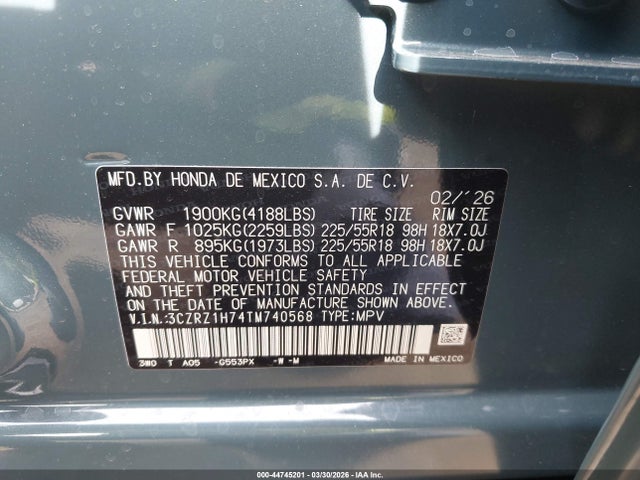 Honda HR-V 2wd Ex-l