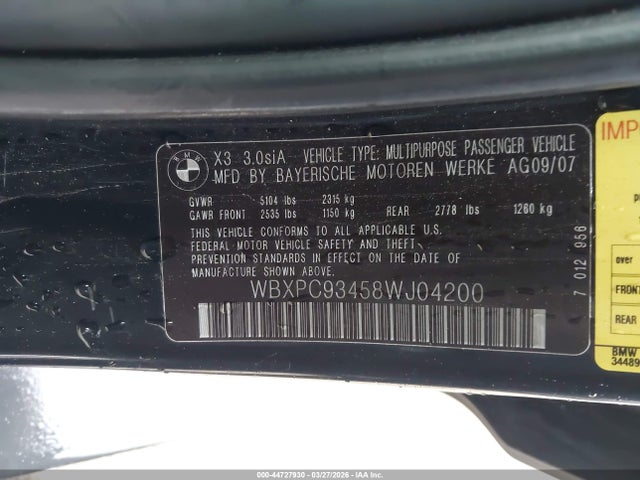 BMW X Series 3.0si