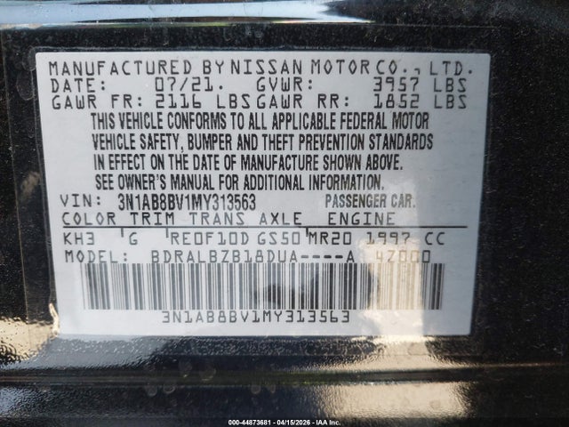 Nissan Sentra S Xtronic Cvt