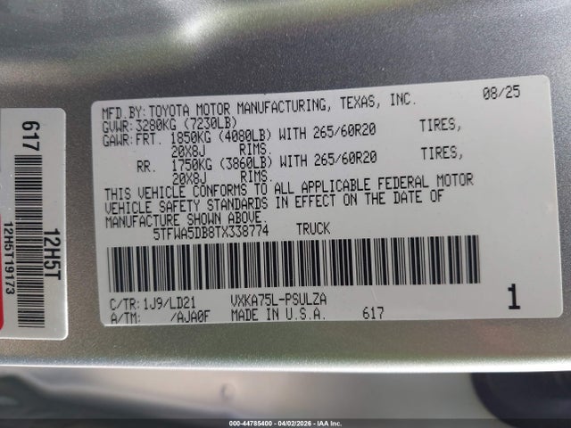 Toyota Tundra Limited Crewmax 5.5' Bed