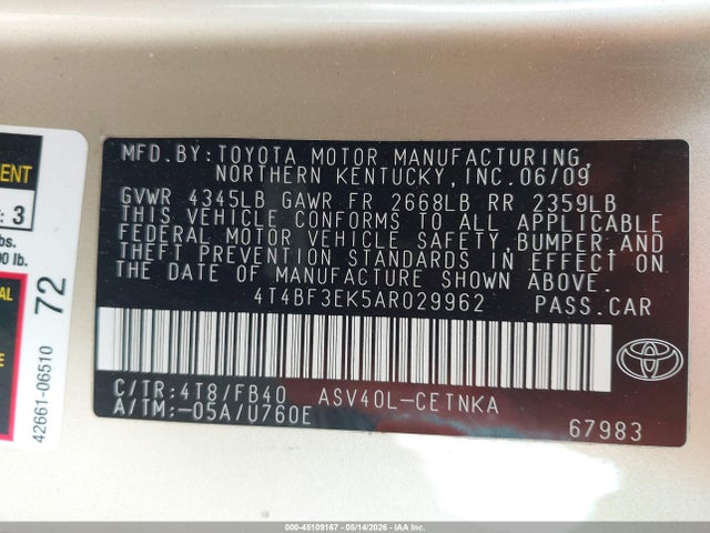Toyota Camry Le