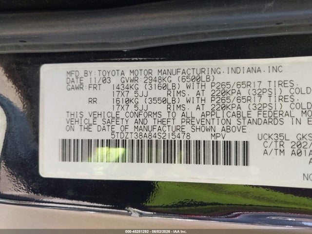 Toyota Sequoia Limited V8