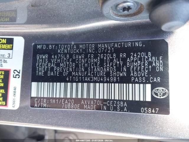 Toyota Camry Se